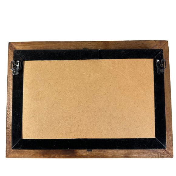 Elephants in 3D Shadow Box Wood Frame - Picture 5 of 8